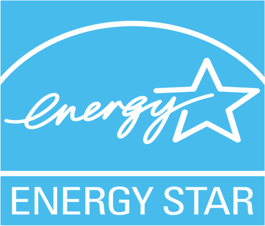 The Energy Star logo featuring the brand name in white against a light blue background