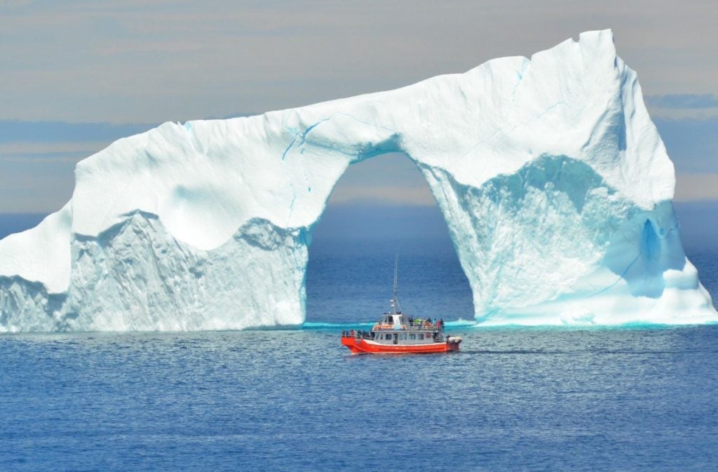 Iceberg in Cape Spear Newfoundland Canada