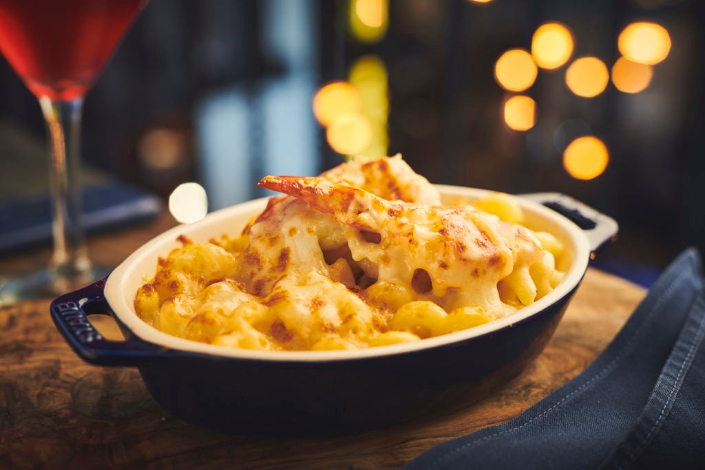 lobster mac & cheese made with four cheeses at the St. John’s Fish Exchange