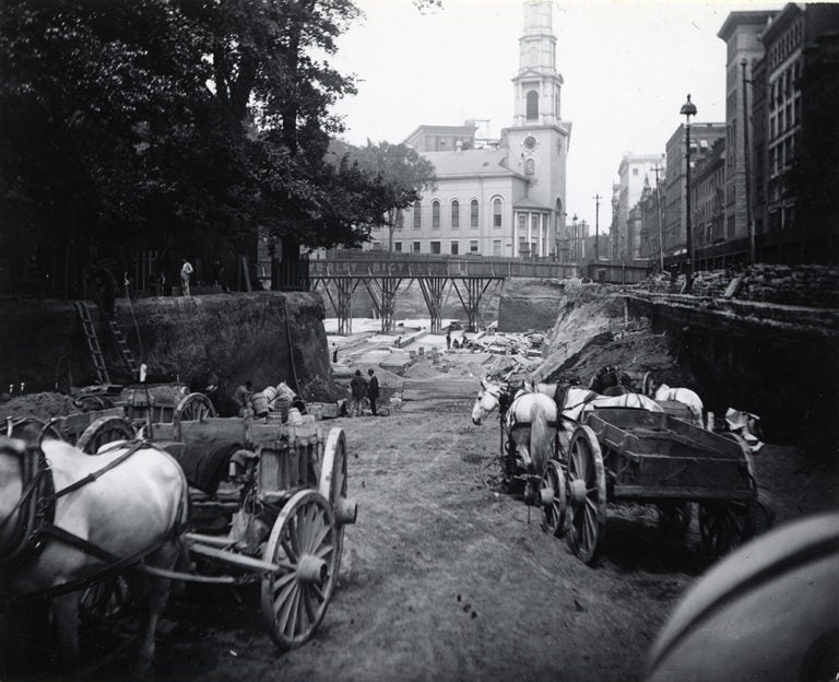 A photo journey through the creation of America's first subway system ...