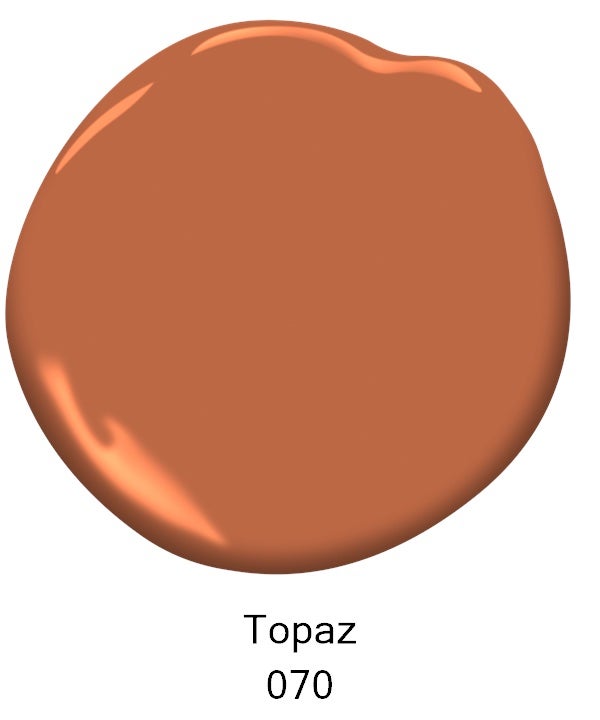 Topaz, a burnt orange.